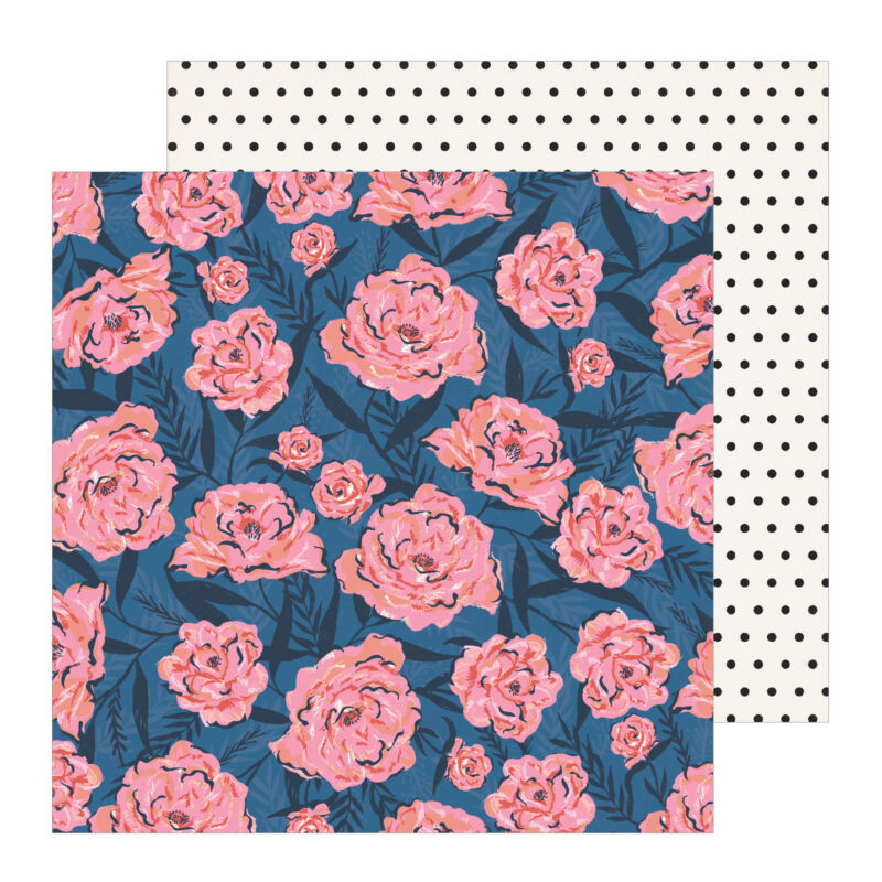 Crate Paper - All Heart 12x12 Patterned Paper - Wallflower