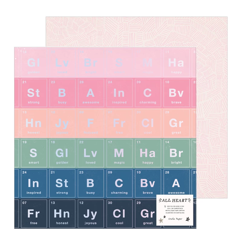 Crate Paper - All Heart 12x12 Specialty Paper - Element