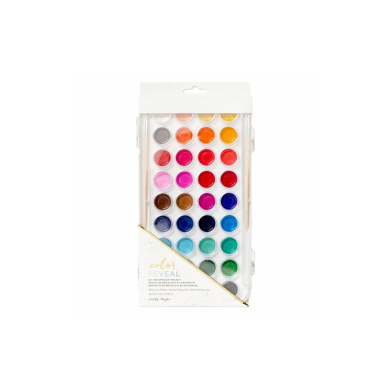 Crate Paper - Color Reveal Watercolor Set - 36 Colors
