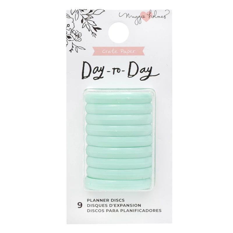 Crate Paper - Maggie Holmes Disc Planner - Mint Planner Disc - Small (9 Piece)