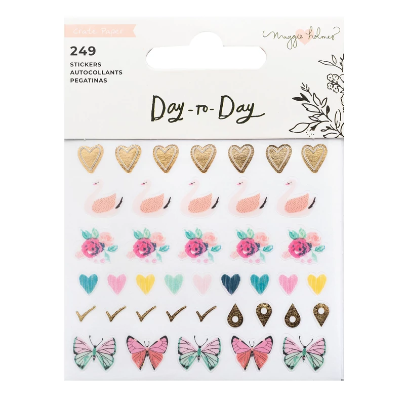 Crate Paper - Maggie Holmes Disc Planner - Mini Sticker Book 3 (249 Piece)