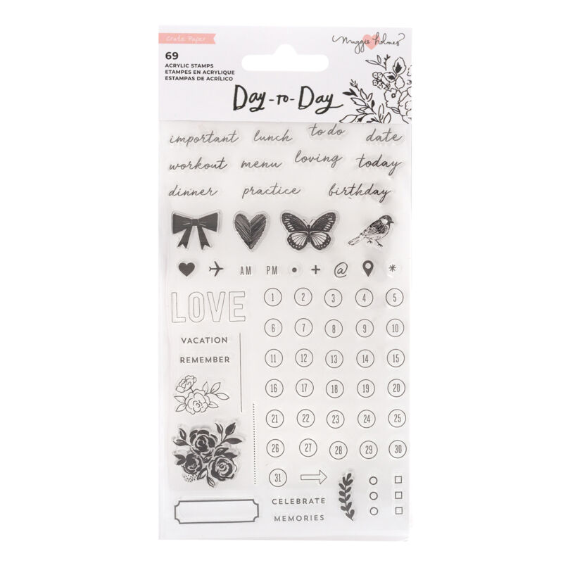 Crate Paper - Maggie Holmes Disc Planner - Clear Stamp (69 Piece)