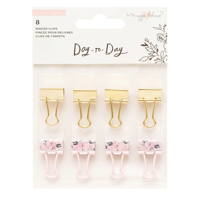 Crate Paper - Maggie Holmes Disc Planner - Binder Clips (8 Piece)
