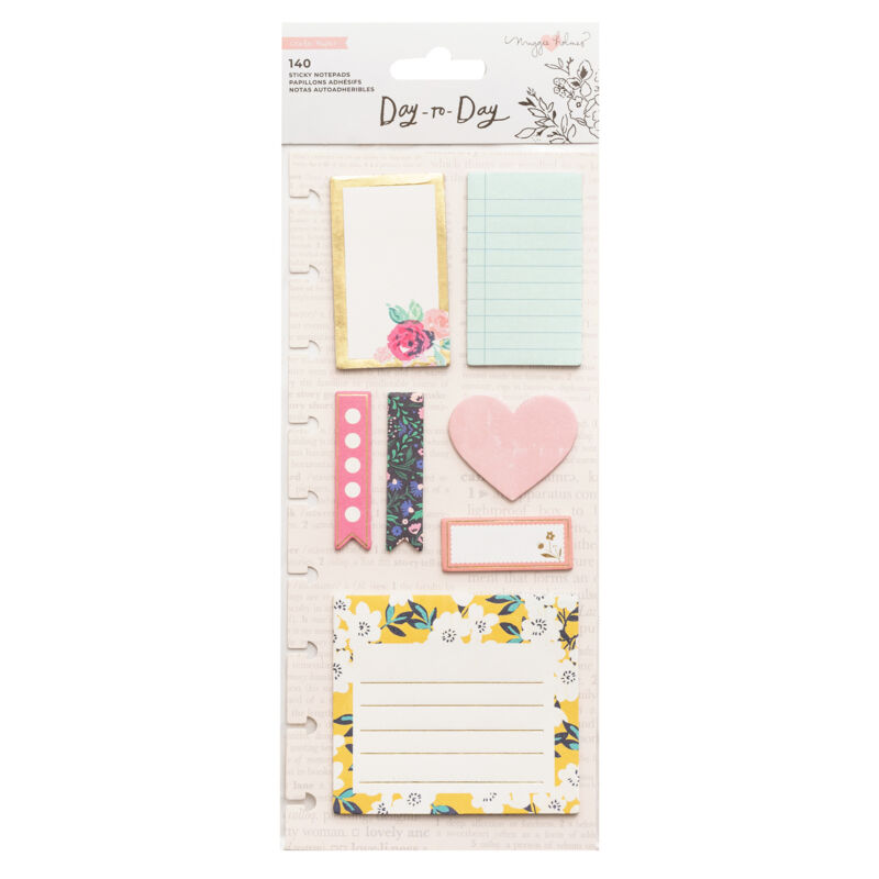 Crate Paper - Maggie Holmes Disc Planner - Sticky Notes - Heart (140 Piece)