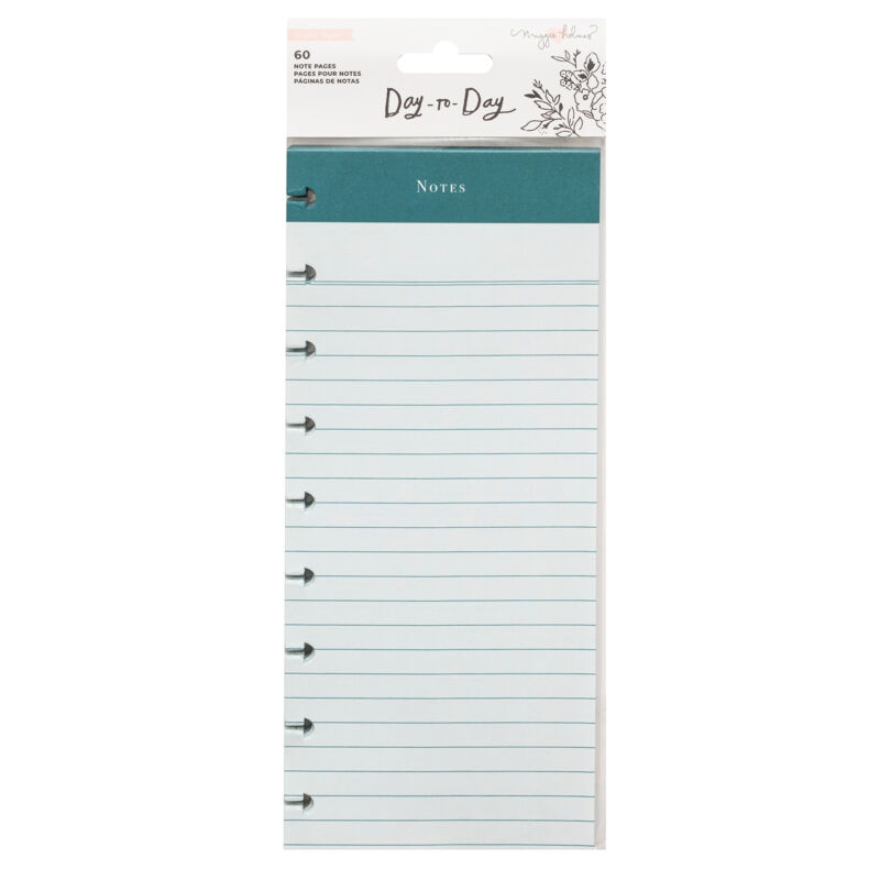 Crate Paper - Maggie Holmes Disc Planner - Double-Sided Note Pad - Notes and Meal Plan (60 Sheets)
