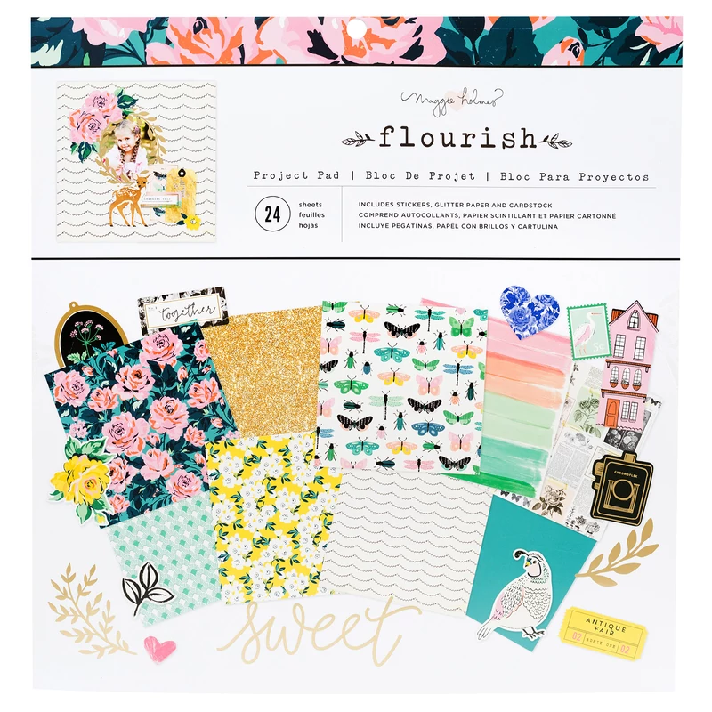 Crate Paper - Maggie Holmes Flourish 12x12 Project Pad