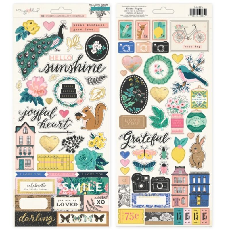 Crate Paper - Maggie Holmes Flourish 6x12 Stickers 