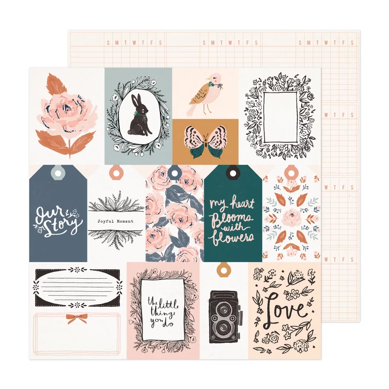 Crate Paper - Fresh Bouquet 12x12 Paper - Charmed