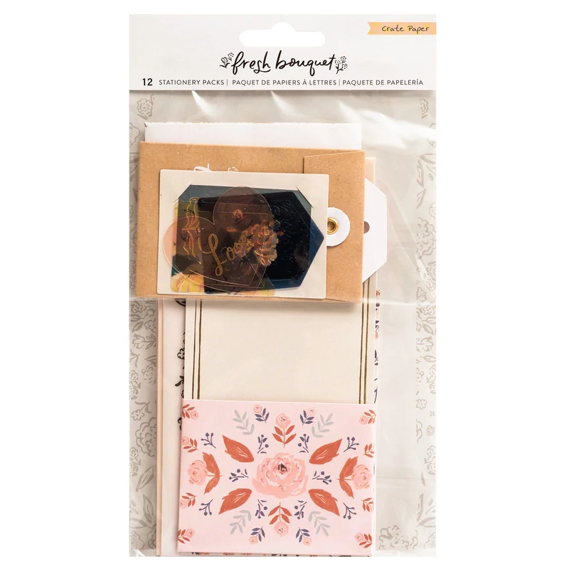 Crate Paper - Fresh Bouquet Stationery Pack (12 Piece)