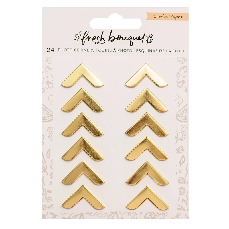 Crate Paper - Fresh Bouquet Photo Corners (24 Piece)