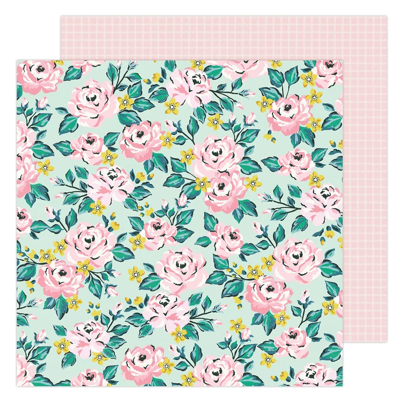 American Crafts - Maggie Holmes - Garden Party 12x12 Paper - Blooming