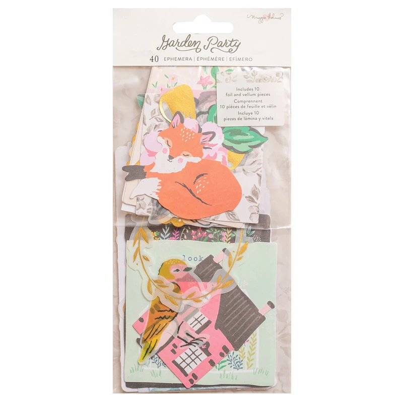 American Crafts - Maggie Holmes - Garden Party Ephemera (40 Piece)