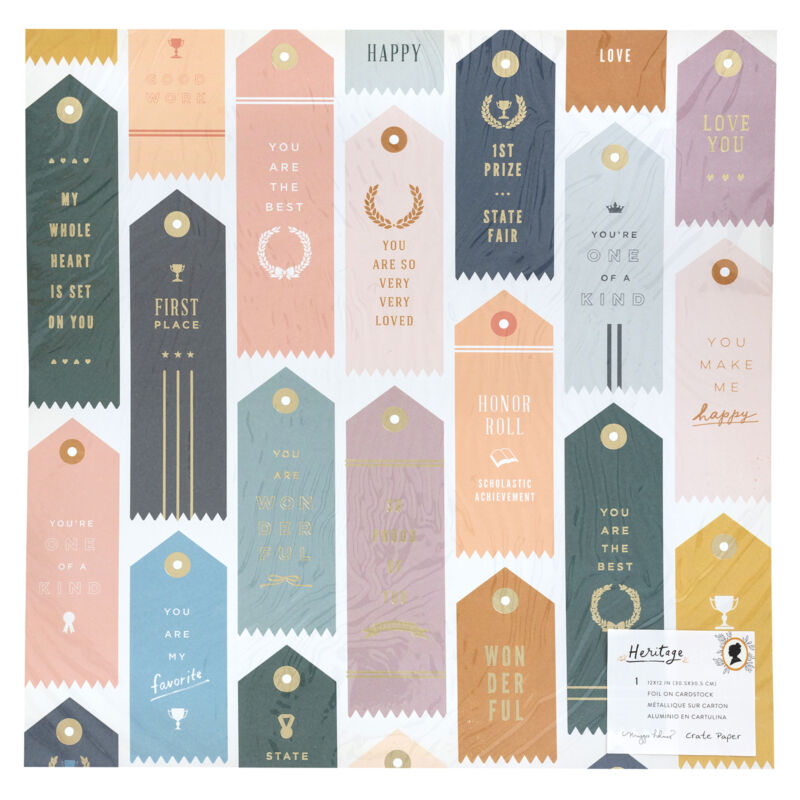 Crate Paper - Maggie Holmes - Heritage 12x12 Specialty Paper - Trophies