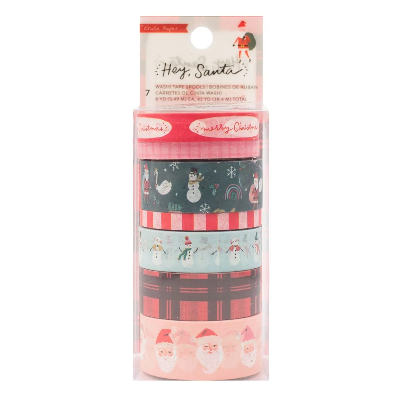 Crate Paper - Hey, Santa Washi Tape (7 Piece)