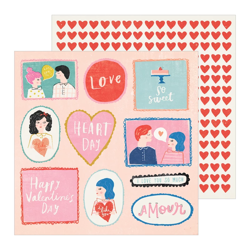 Crate scrapbook papír - La La Love 12x12 scrapbook papír - My Guy