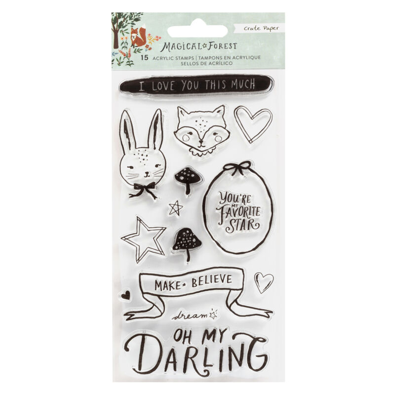 Crate Paper - Magical Forest Stamp Set (15 Piece)