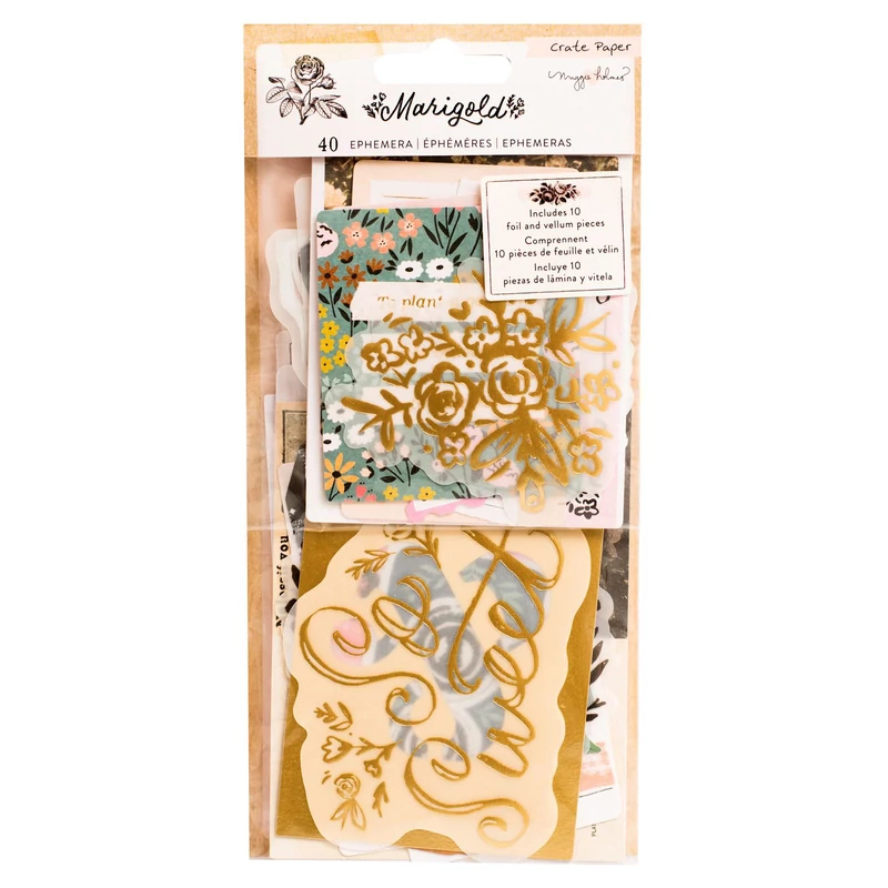 Crate Paper - Maggie Holmes - Marigold Ephemera (40 Piece)
