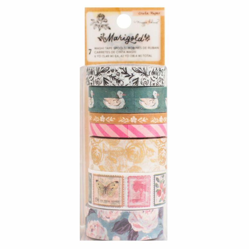Crate Paper - Maggie Holmes - Marigold Washi Tape (7 Piece)