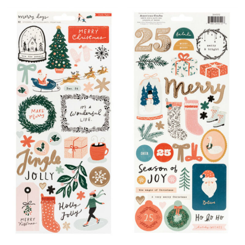 Crate Paper - Merry Days 6x12 Stickers