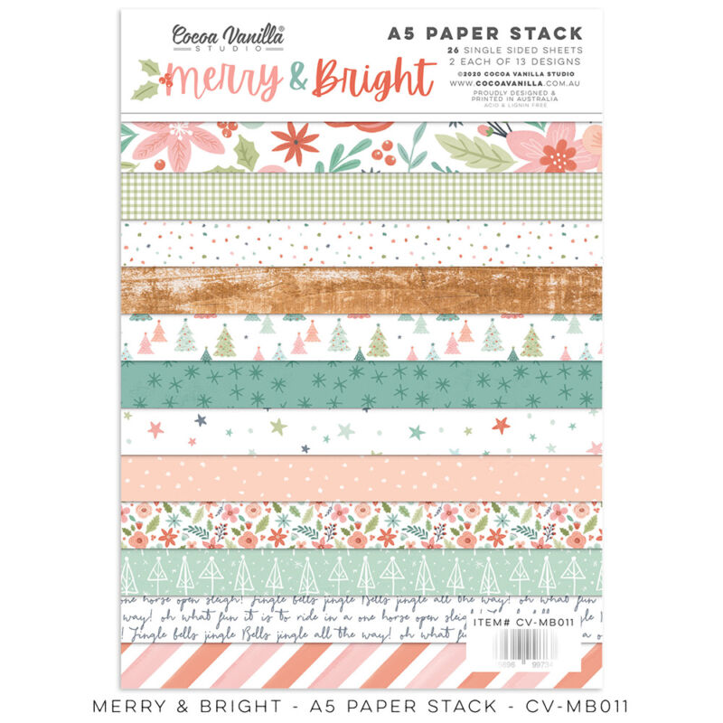 Cocoa Vanilla Studio - Merry & Bright 6x8 Paper Stack