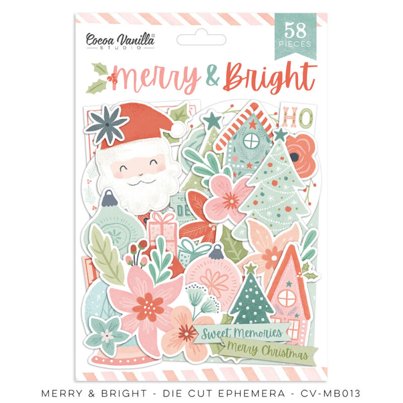 Cocoa Vanilla Studio - Merry & Bright Die Cut Ephemera