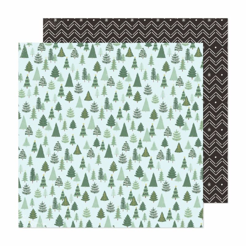 Crate Paper - Mittens and Mistletoe 12x12 Paper - 'Round the Tree