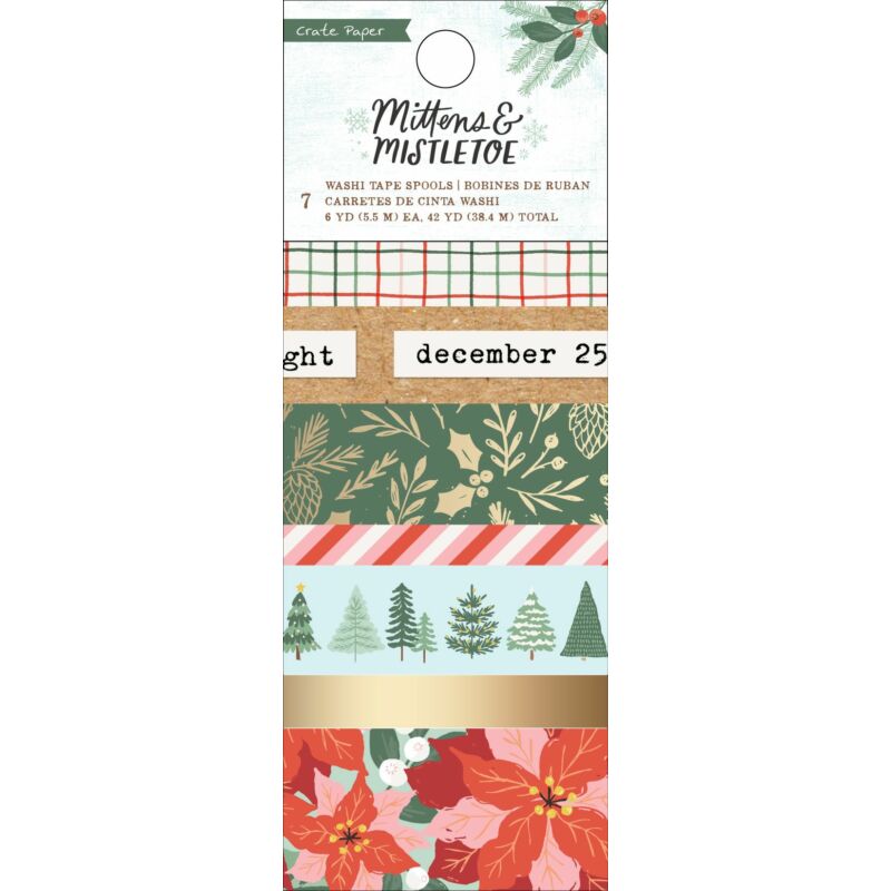 Crate Paper - Mittens and Mistletoe Washi Tape