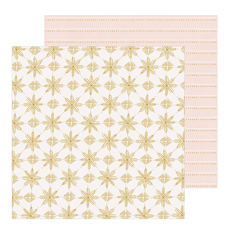 Crate Paper - Snowflake 12x12 Patterned Paper - Snowcapped