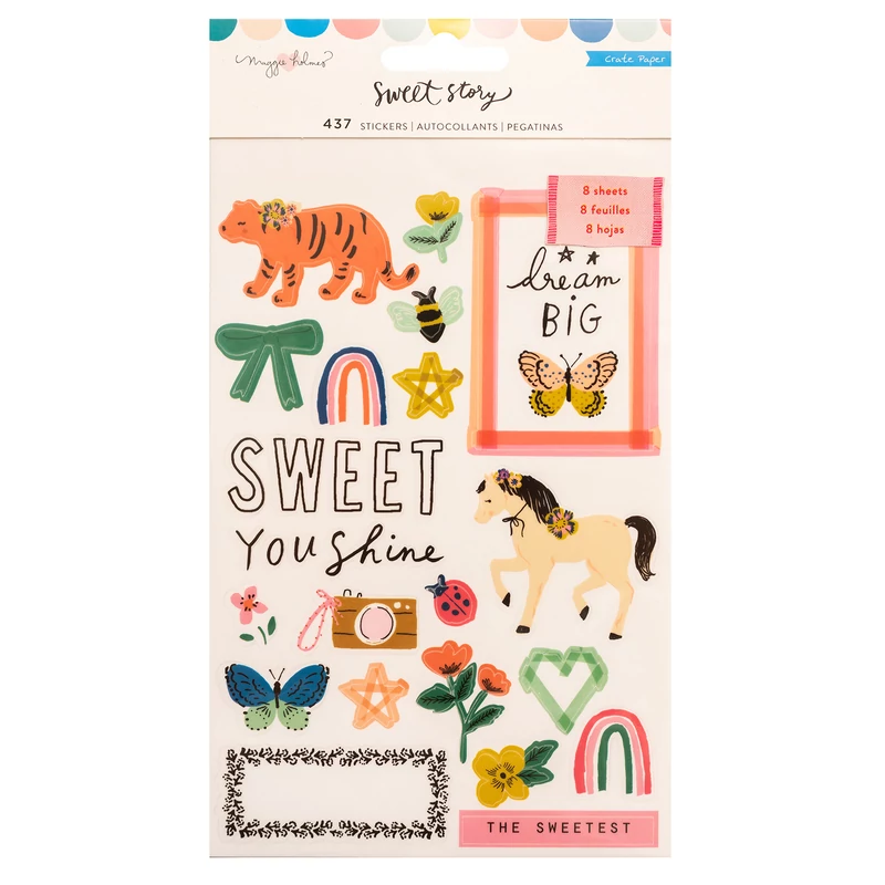 Crate Paper - Maggie Holmes - Sweet Story Sticker Book (437 Piece)