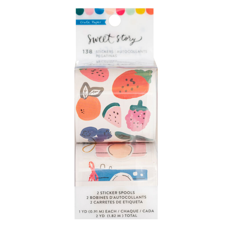 Crate Paper - Maggie Holmes - Sweet Story Rolls Sticker (182 Piece)
