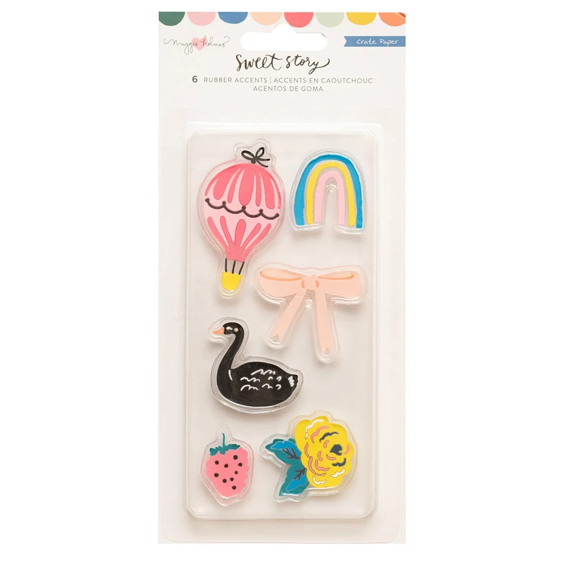 Crate Paper - Maggie Holmes - Sweet Story Rubber Accents (8 Piece)