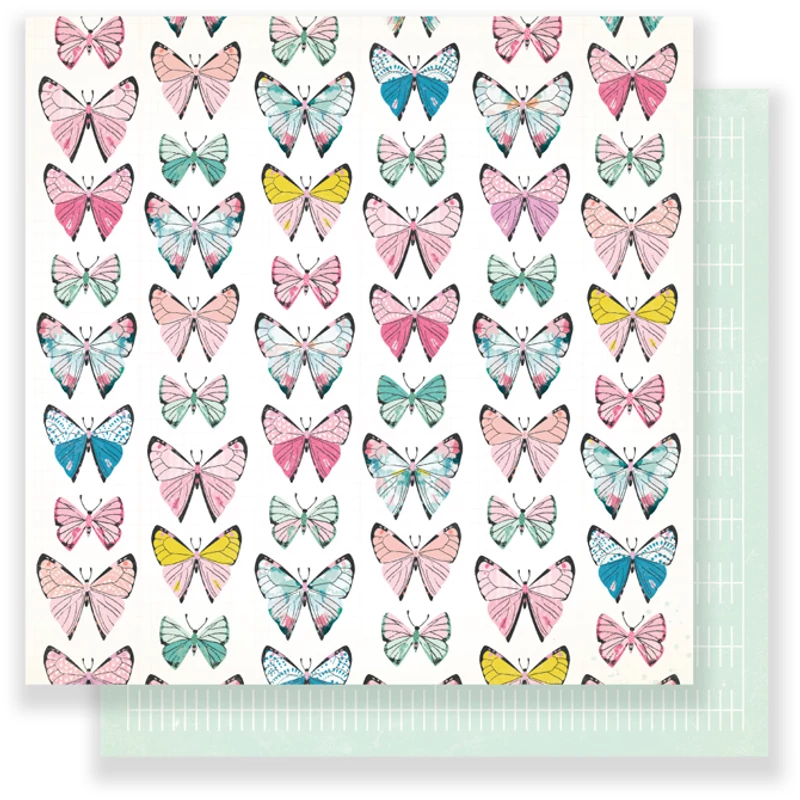 Crate Paper - Maggie Holmes Chasing Dreams 12 x 12 Double Sided Paper - Monarch