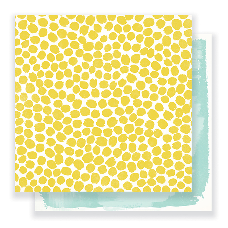 Crate Paper - Maggie Holmes - Gather 12 x 12 Double Sided Paper - Sunshine