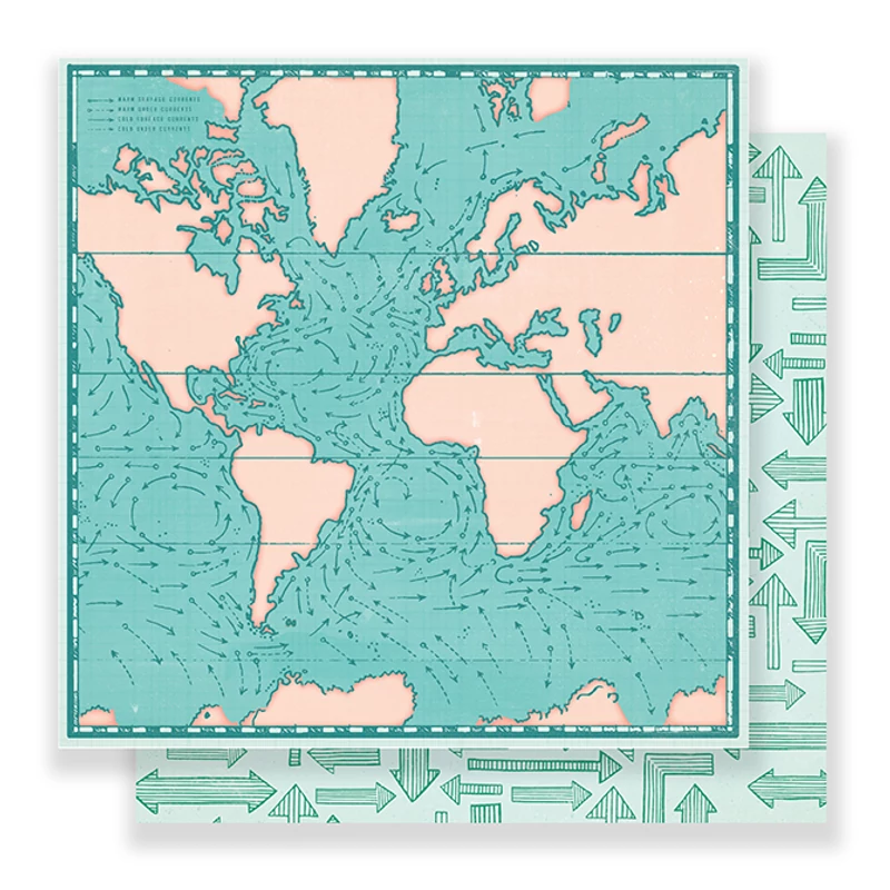 Crate Paper - Here &amp; There 12x12 Paper - Tour Guide
