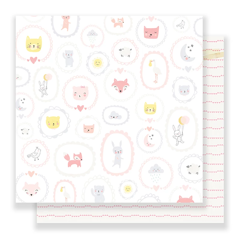 Crate Paper Little You 12 x 12 Double Sided Paper - Baby Girl