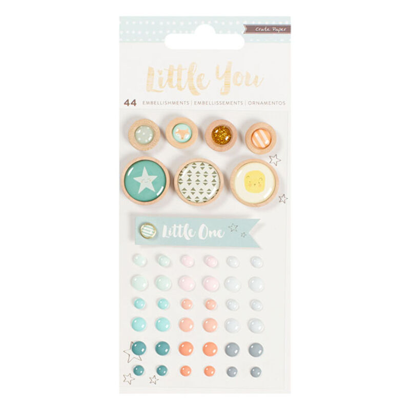 Crate Paper Little You - Boy Mixed Embellishments