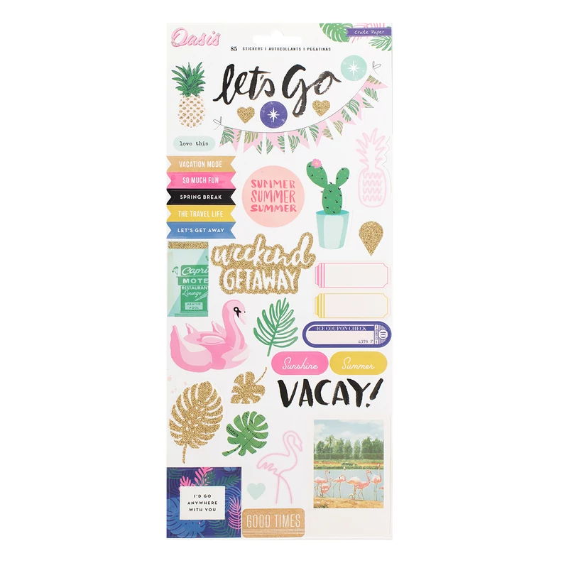 Crate Paper Oasis 6x12 Stickers