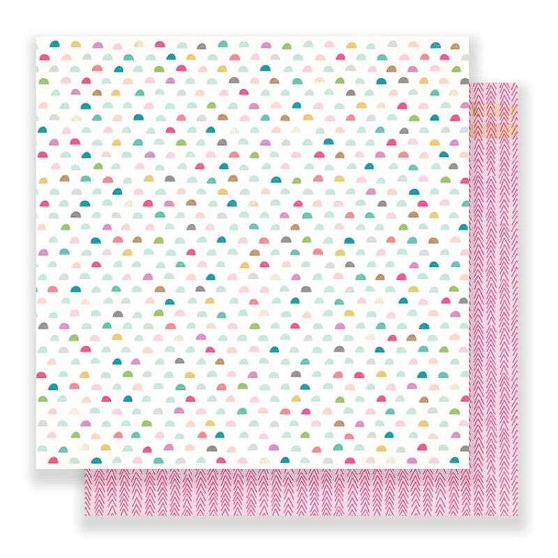 Crate Paper Snow & Cocoa 12 x 12 Double Sided Paper - Rosy Cheeks
