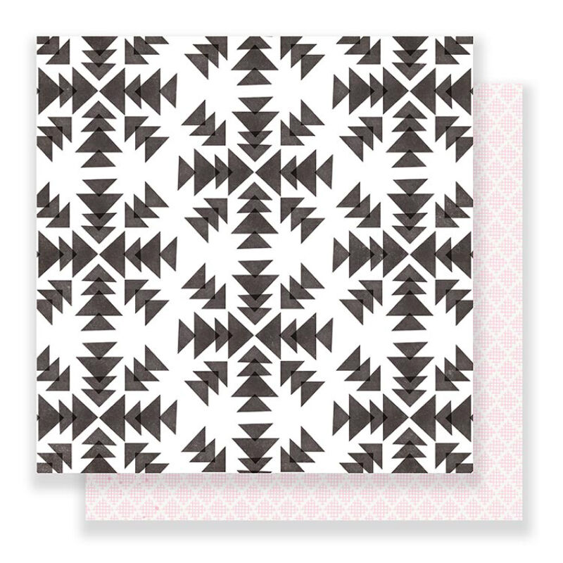 Crate Paper Snow &amp; Cocoa 12 x 12 Double Sided Paper - Snowflakes