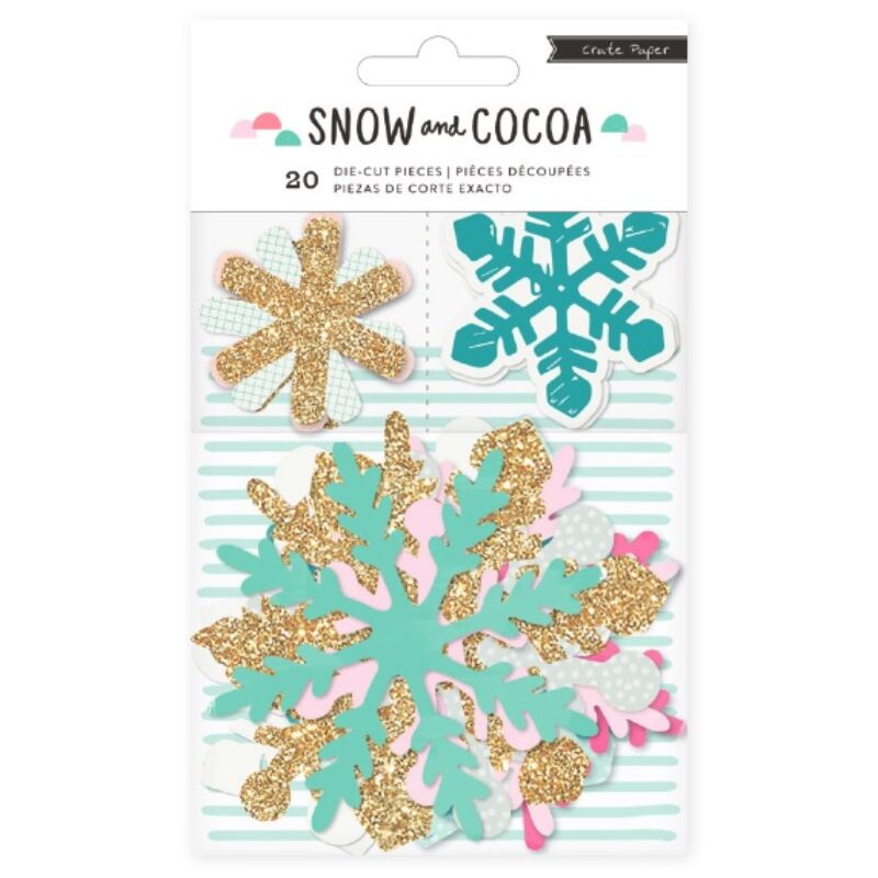 Crate Paper Snow &amp; Cocoa Die Cut Snowflakes