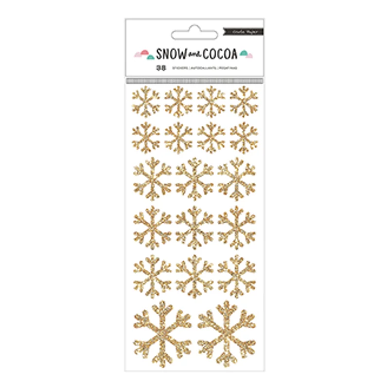 Crate Paper Snow &amp; Cocoa Snowflake Stickers