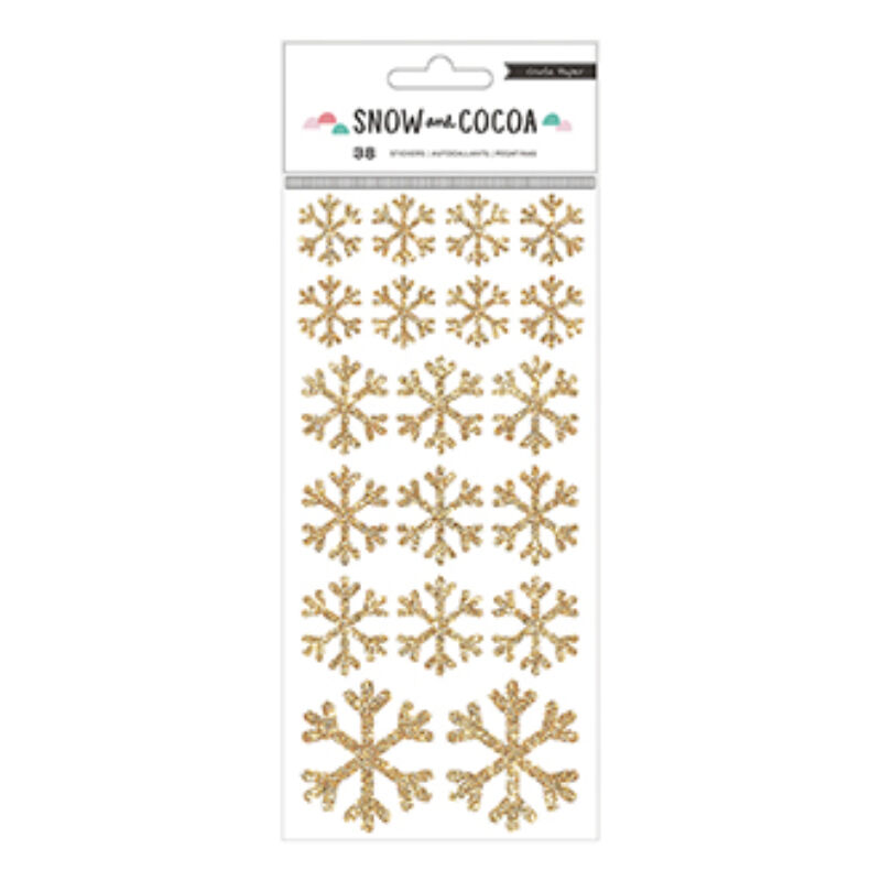 Crate Paper Snow &amp; Cocoa Snowflake Stickers