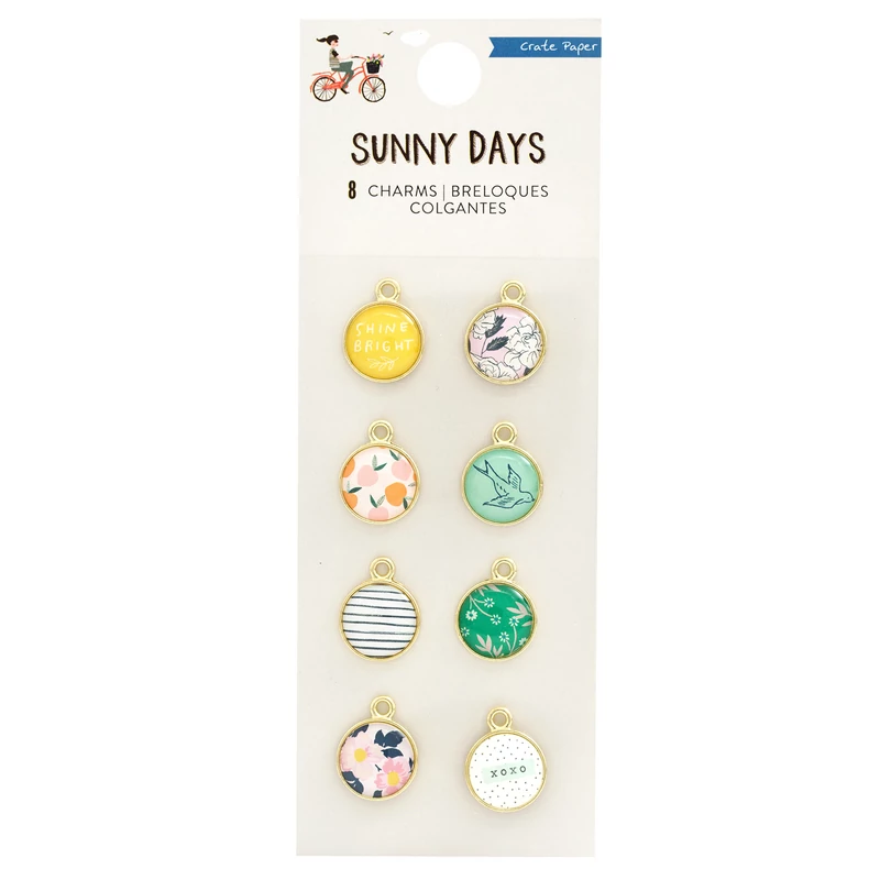 Crate Paper - Maggie Holmes - Sunny Days Charms (8 Piece)