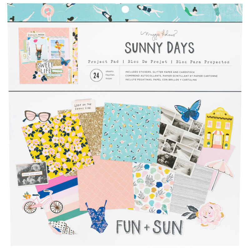 Crate Paper - Maggie Holmes - Sunny Days 12x12 Project Pads (24 sheets)
