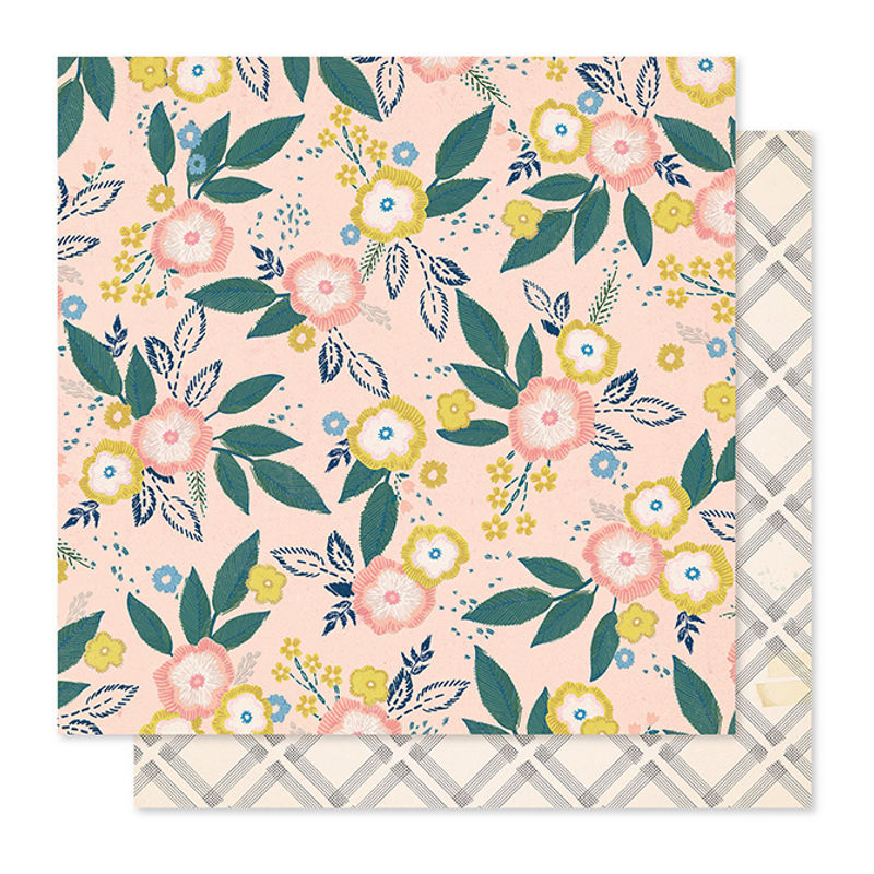 Crate Paper - Maggie Holmes - Willow Lane 12x12 Paper - Blossom