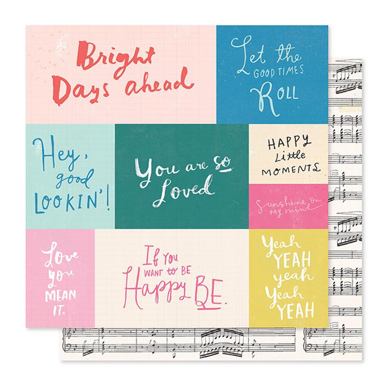Crate Paper - Maggie Holmes - Willow Lane 12x12 Paper - Melody