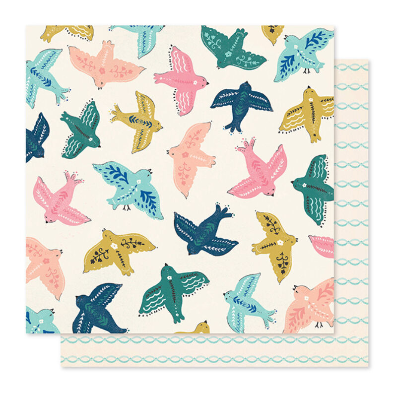 Crate Paper - Maggie Holmes - Willow Lane 12x12 Paper - Sparrow
