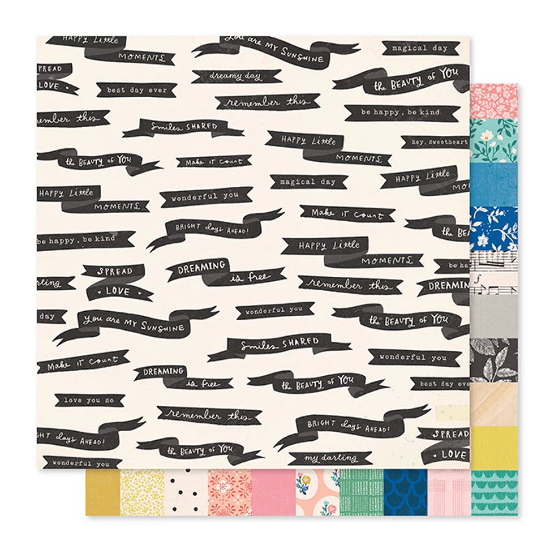 Crate Paper - Maggie Holmes - Willow Lane 12x12 Paper - Spread Love