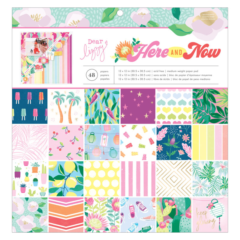 Dear Lizzy - Here and Now 12x12 Paper Pad (48 Sheets)