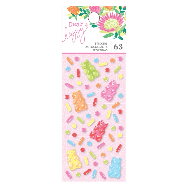 Dear Lizzy - Here and Now Epoxy Stickers (63 Piece)